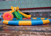 Аквапарк изготовленного на заказ брезента ПВК раздувное с бассейном для детей/взрослых
