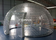 Ясная выставка диаметра шатра 8m пузыря двойных слоев PVC раздувная