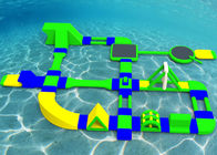 Изготовленные на заказ аквапарк зеленого цвета 35кс21м раздувные плавая брезент ПВК для детей