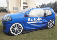 Автомобиль PVC раздувной рекламируя модель автомобиля 3D крупного плана аварии скорости испытывая