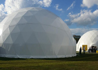 Дом шатра геодезического купола PVC стальной белый для выставки торговлей события партии