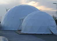 Дом шатра геодезического купола PVC стальной белый для выставки торговлей события партии