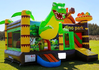 Прокат надувного замка динозавра PVC на открытом воздухе игры 0.55mm взрослых и детей раздувной