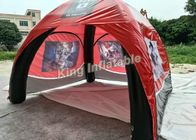Красное иглу для выставки, раздувной шатер шатра события ПВК Тарпаулине раздувное
