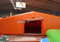 Оранжевые шатры ПВК 8*6 м таможни гигантские раздувные для события или склада