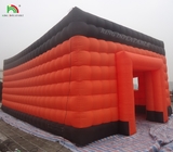 Большая надувная кубическая палатка надувная ночная палатка надувная вечеринка с светодиодным светом