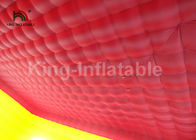 10 * крупноразмерный красный черный раздувной шатер события 10м огнезамедлительный и водоустойчивый