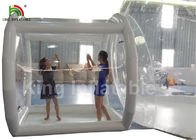 шатер пузыря диаметра 6м прозрачный раздувной с тоннелем для на открытом воздухе располагаясь лагерем ренты