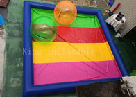 цвета радуги брезента ПВК 8 * 8 м водный бассейн голубого раздувной для игры детей