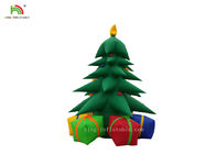 Адвертинг с Рождеством Христовым рождественской елки 5 м высокий раздувной на открытом воздухе украшает портативную машинку