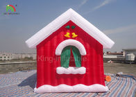 рождества украшения фестиваля продуктов рекламы 5*4*4 м шатер дома раздувного красный