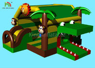 крокодила хвастуна замка темы леса 5,5 м дом прыжка животного раздувного скача