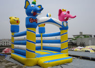Тип раздувной замок слона/скача оживлённый замок замка брезента PVC для малышей
