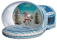 УЛЬТРАФИОЛЕТОВЫЙ шарик глобуса снега рождества 2.5m рекламы доказательства раздувной