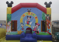 дом прыжока Mickey замка брезента PVC 0.55mm раздувной с скольжением и препоной