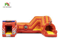 Полоса препятствий 21ft красной пожарной машины PVC 0.55mm раздувная для детей