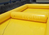 Желтый квадратный напольный раздувной PVC бассеинов воды для шарика воды гуляя