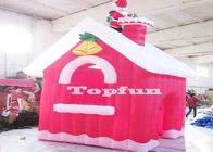 Дома миниого с Рождеством Христовым раздувные красные для украшения Xmas Санта Клауса
