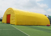 PVC шатра события желтого земного раздувного купола коммерчески покрыл материал брезента