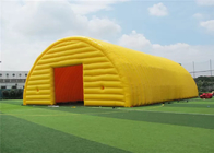 PVC шатра события желтого земного раздувного купола коммерчески покрыл материал брезента