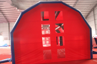 Большой красный раздувной шатер события купола с окном для рекламы