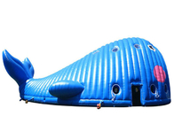 Шатер события гигантского голубого кита мультфильма раздувной для рекламы