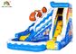 Commercial PVC Tarapulin Blue Mini Inflatable Water Slide With 2 Years Warranty