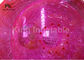 2.4m Diameter Adults Pink Inflatable Water Zorb Roller PVC Water Toy For Amusement