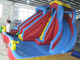 Outdoor Kids Inflatable Water Park With Slide / Inflatable Water Slide PVC Tarpaulin