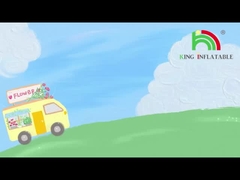 king26 Двухполосные надувные водные горки с бассейном