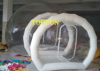 Прозрачный шатер пузыря PVC 0.8mm раздувной с тоннелем для выставки