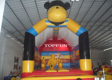 Outdoor PVC Tarpaulin Monkey Kids Inflatable Bouncy House Family Use