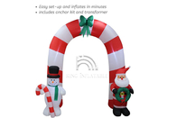 Украшения рождества раздувного снеговика Санта Клауса сводов на открытом воздухе раздувные рекламируя