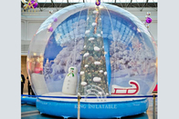 Украшений Xmas шатра глобуса снега рождества реклама рождества раздувных коммерчески на открытом воздухе