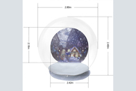 Снежного кома глобуса 10Ft HOutdoor снега гиганта рождества украшение рождества раздувного коммерчески раздувного прозрачное