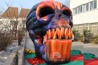 Голова черепа гигантского раздувного дьявола украшения хеллоуина входа черепа раздувного каркасная для партии клуба