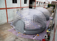 шатер купола диаметра 8м комбинированный прозрачный раздувной для партии/выставки