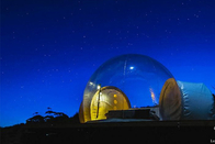 Гостиничный номер пузыря прозрачного дома шатра пузыря купола на открытом воздухе располагаясь лагерем раздувной