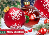 С Рождеством Христовым воздушный шар крупного плана украшает шарики ПВК украшения двора большие на открытом воздухе надувные