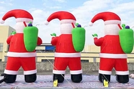 Гигантское раздувное украшение рождества двора Санта Клауса взрывает надувные изделия Санты