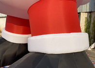 На открытом воздухе Санта Клаус Xmas гигантский раздувной с воздуходувкой для украшений рождества