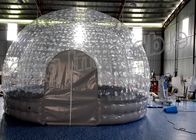 На открытом воздухе арендный прозрачный раздувной шатер пузыря шатра куба с двойными слоями