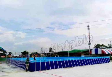 Коммерчески раздувное аквапарк крупного плана брезента PVC парка 0.9mm водных горок с вышеуказанным земным бассейном
