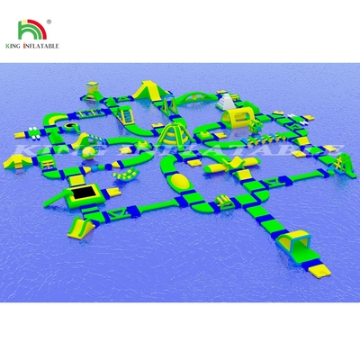 Большое настраиваемое надувное плавучее парковое оборудование для отдыха с надувными водными препятствиями