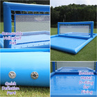 33FT Надувный бассейн для волейбола Синий пляж Водный волейбольный поле с воздушным насосом для игры на открытом воздухе