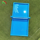 33FT Надувный бассейн для волейбола Синий пляж Водный волейбольный поле с воздушным насосом для игры на открытом воздухе