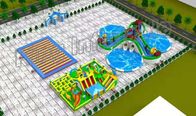 Голубая и зеленая жара - загерметизированное раздувное плавая аквапарк для детей