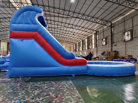 Коммерческая водная горка надувная для детей игры на открытом воздухе влажная сухая надувная водная горка с бассейном с водой