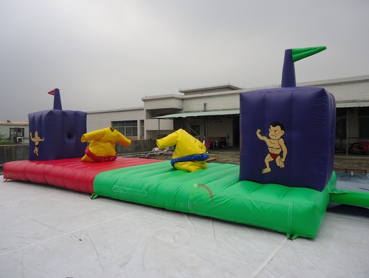 Высококачественный надувной игровой карнавал Батут Сумо Костюмы Bungee Run для взрослых и детей ﻿