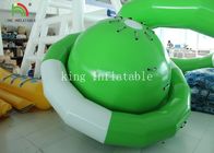 Игрушка воды Сатурна зеленого/белого брезента ПВК формы УФО раздувная плавая для взбираться